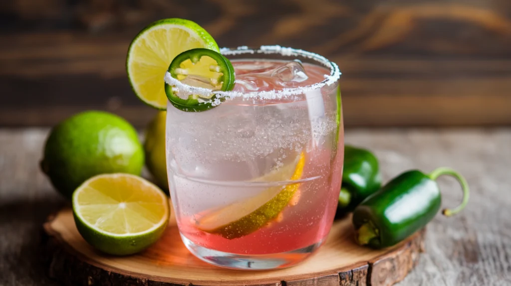 Hands shaking a cocktail shaker with fresh margarita ingredients inside.