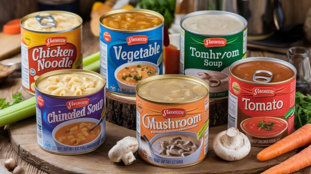 canned soup​

