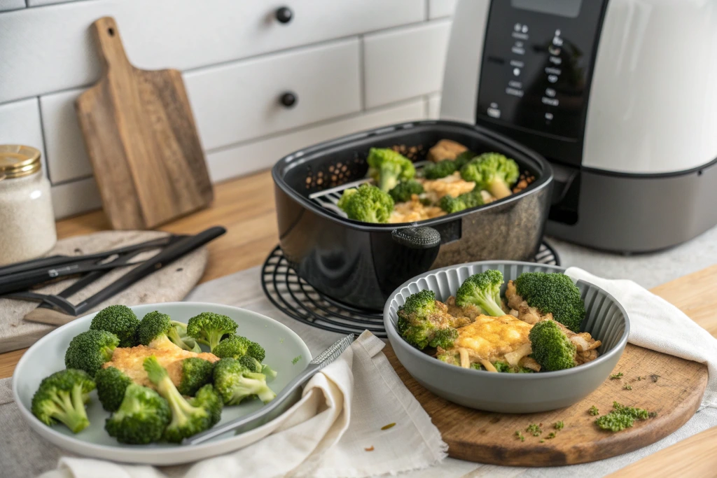 broccoli and cheese in the air fryer recipe