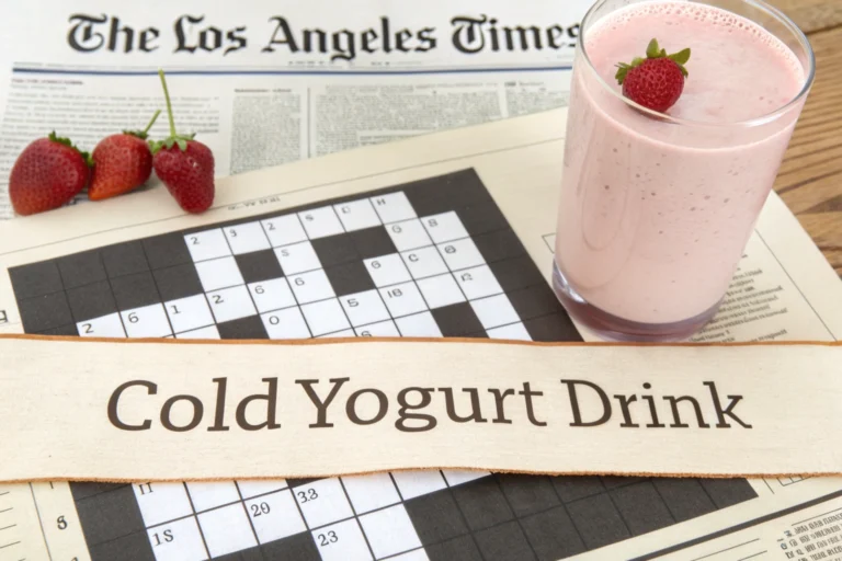 Cold Yogurt Drink La Times Crossword Clue