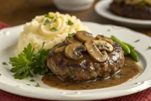 salisbury steak with mushroom gravy