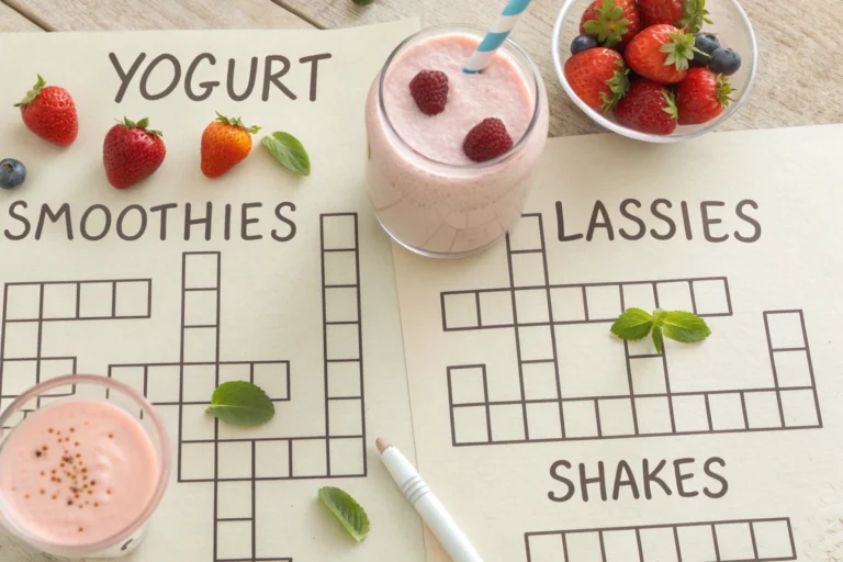 yogurt based drink crossword