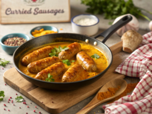 curried sausages