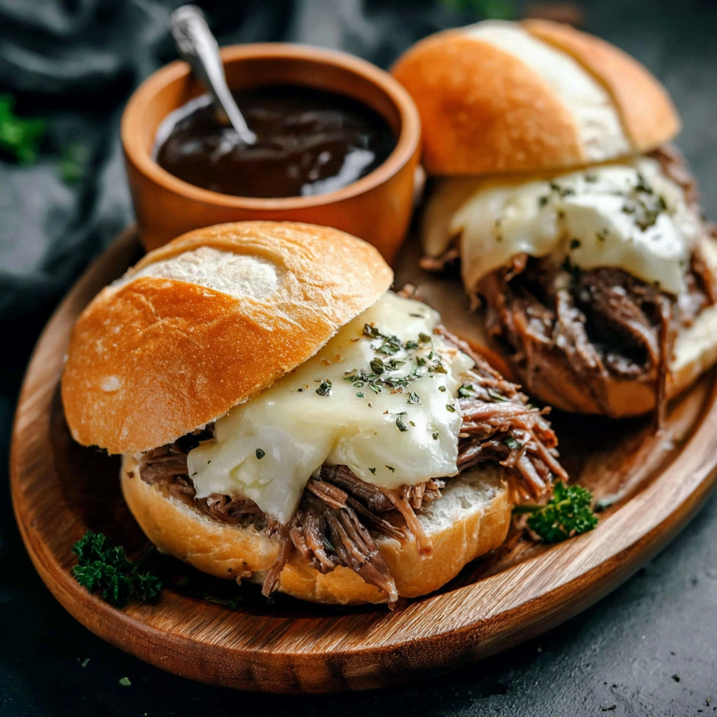 Crock Pot French Dip Sandwiches