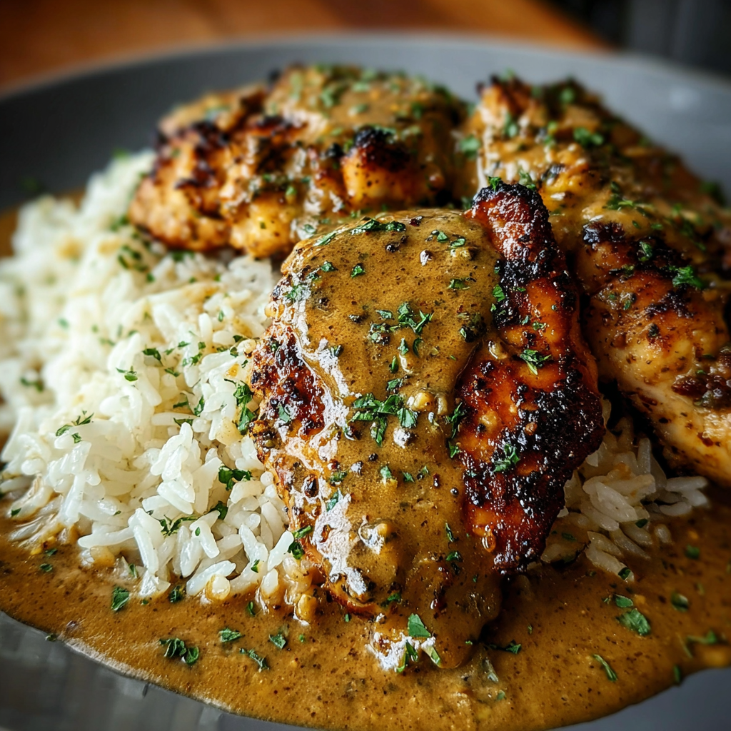 Best Smothered Chicken and Rice