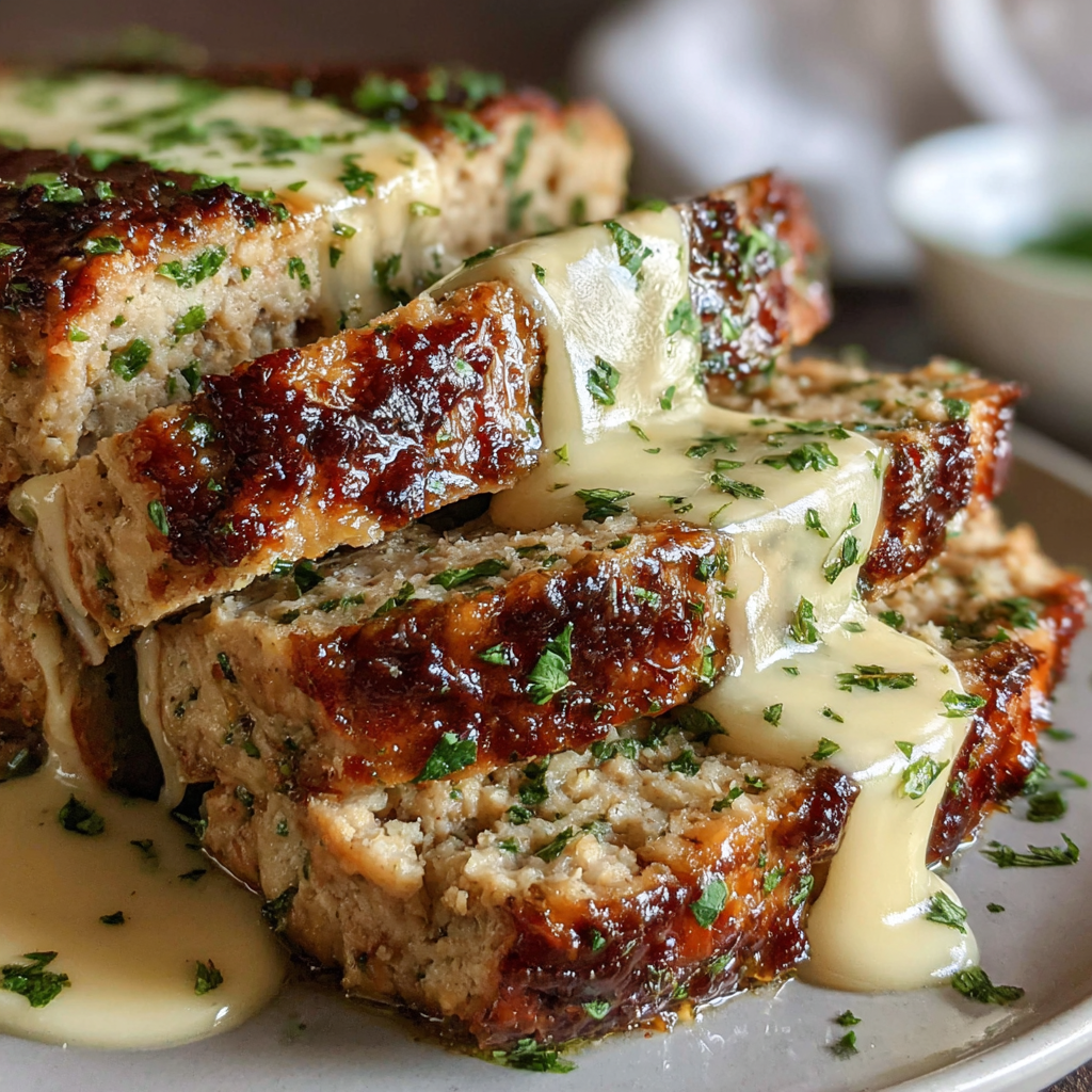 Garlic Parmesan Chicken Meatloaf – Juicy & Delicious