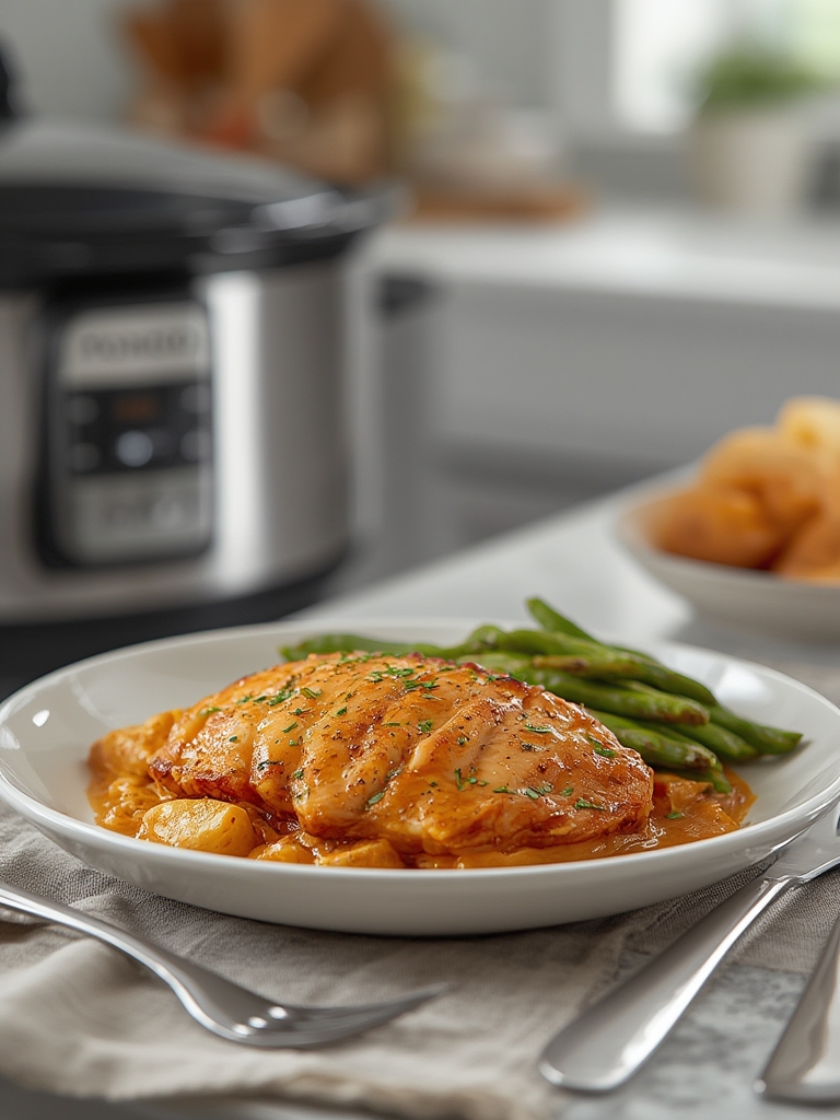 Mediterranean Crockpot Chicken with Olives & Artichokes