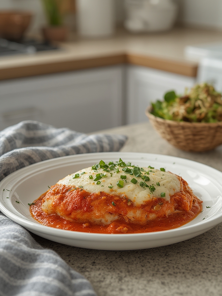 Dump-and-Bake Crockpot Chicken Parmesan (No Breading Needed)