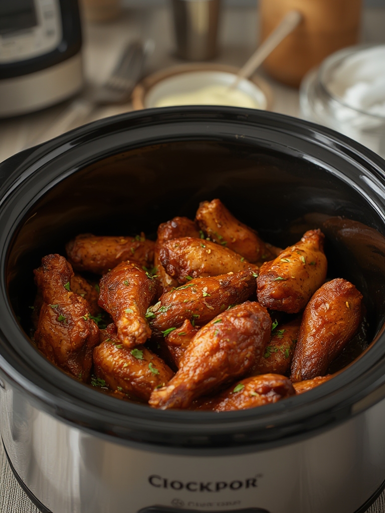 Crispy-Skin Crockpot Chicken Wings (The Broiler Secret)