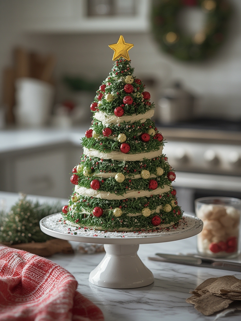 How to Make a Christmas Tree Cake Dip Charcuterie Board