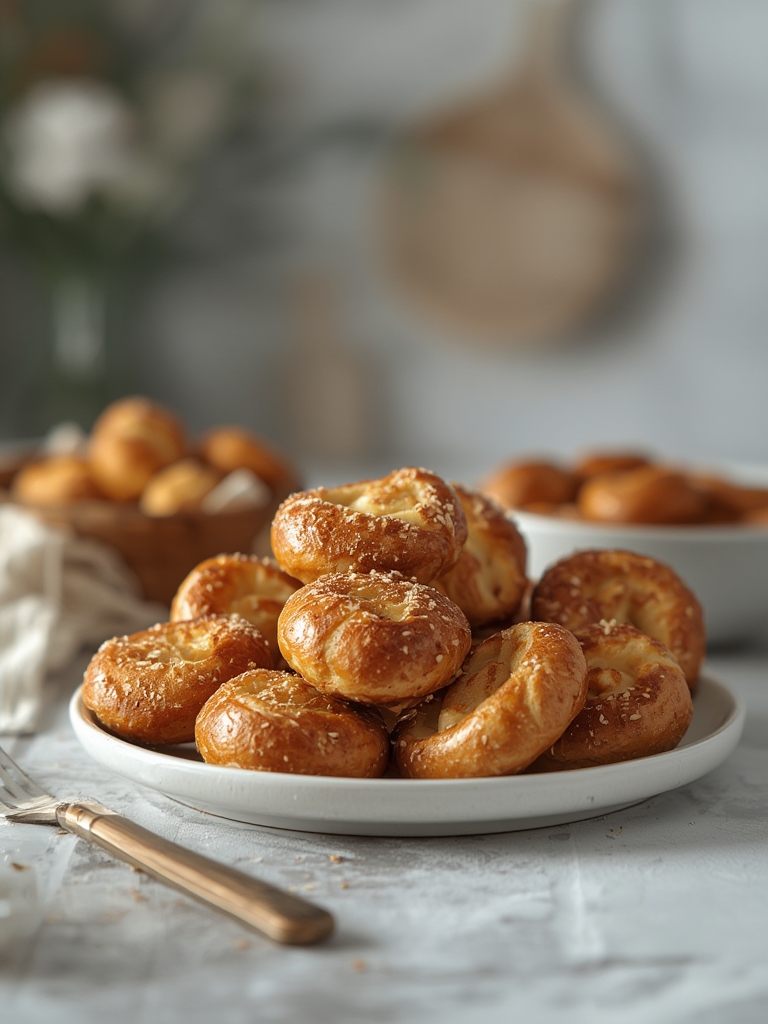 The Crispiest Sourdough Discard Pretzel Bites with 3 Easy Dipping Sauces