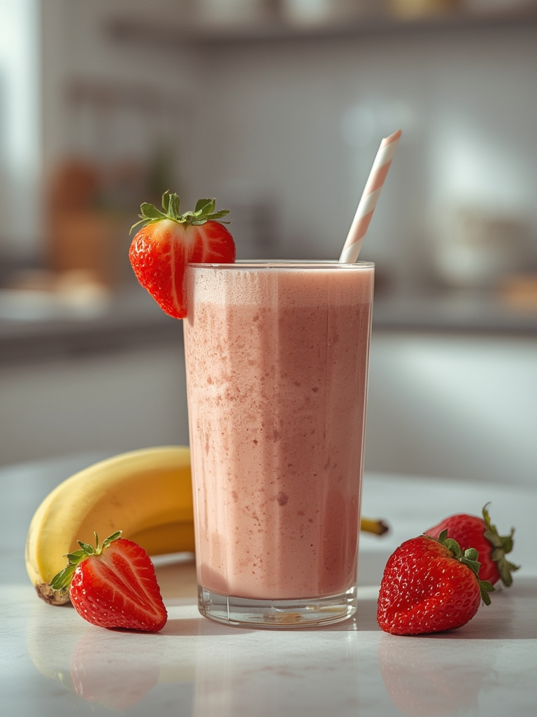 The Perfect Strawberry Banana Smoothie Ratio