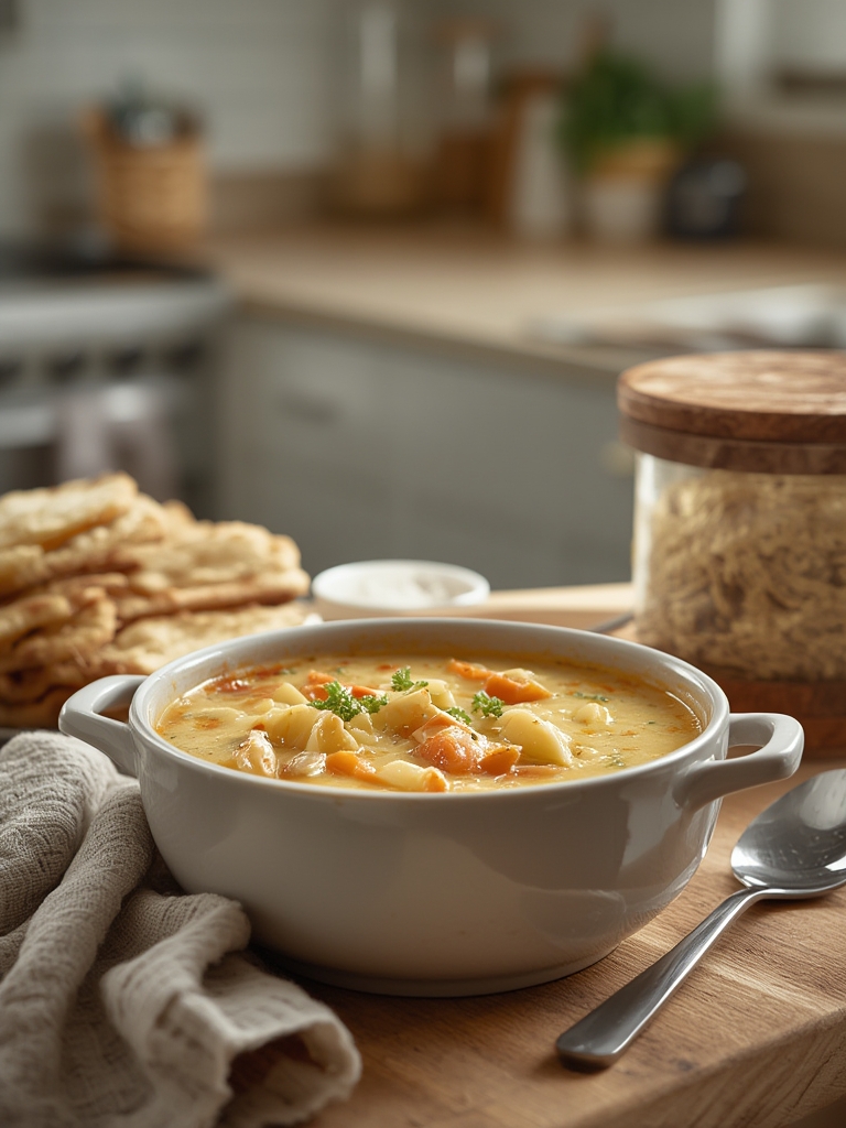 The Secret to Chicken Pot Pie Soup: Creamy Comfort, Without the Crust (Perfect for Busy Weeknights)
