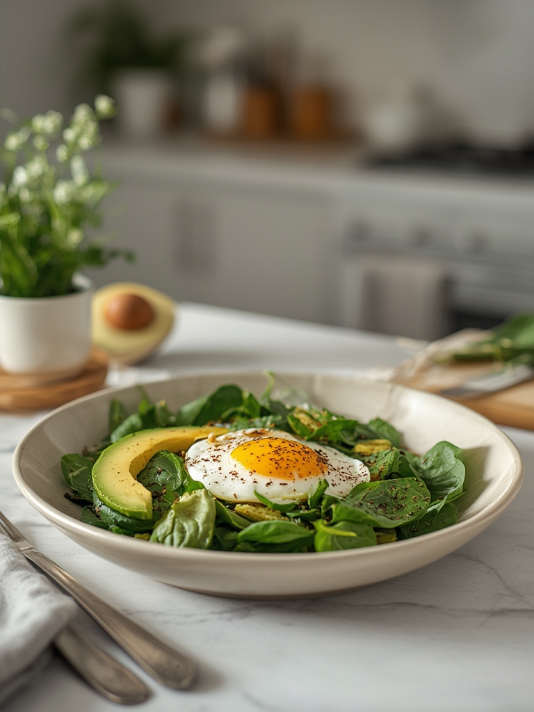 avocado spinach egg salad