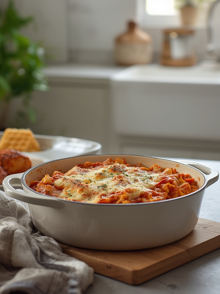 One-Pot Baked Ziti Made in a Dutch Oven