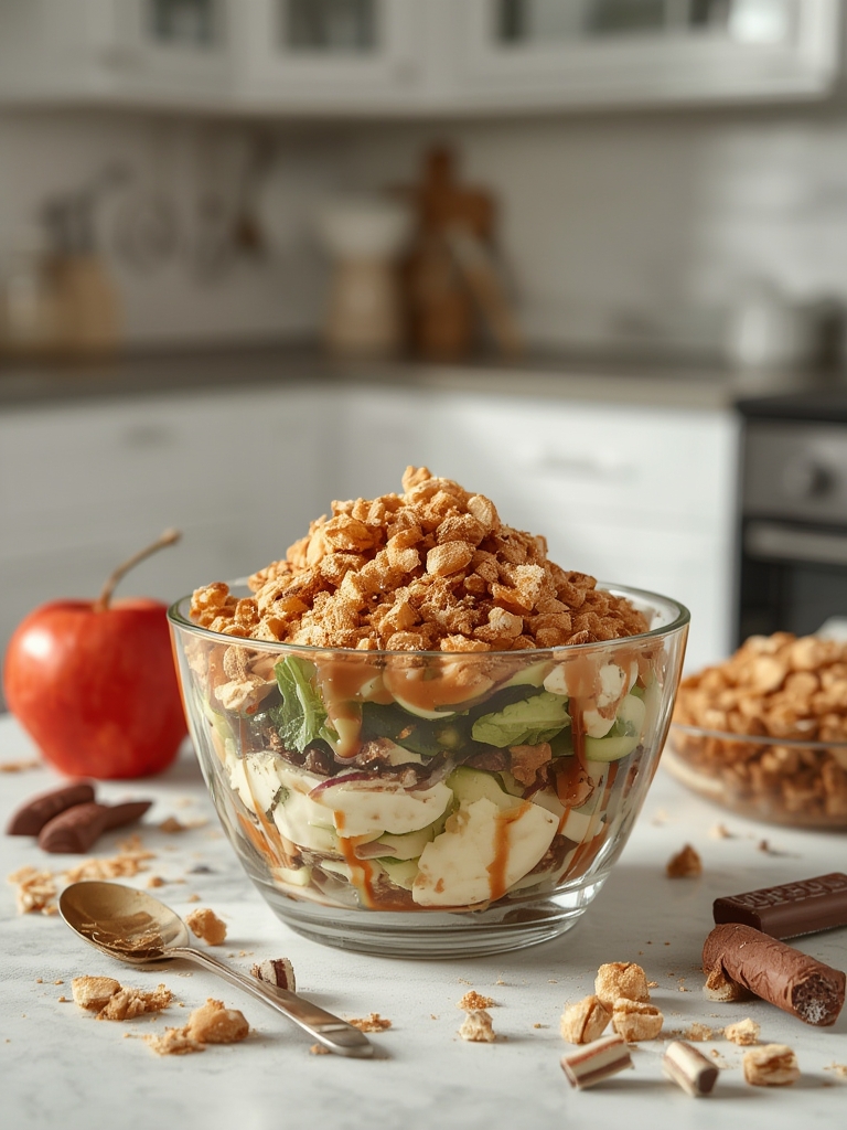 Caramel Apple Snickers Salad for Fall Gatherings
