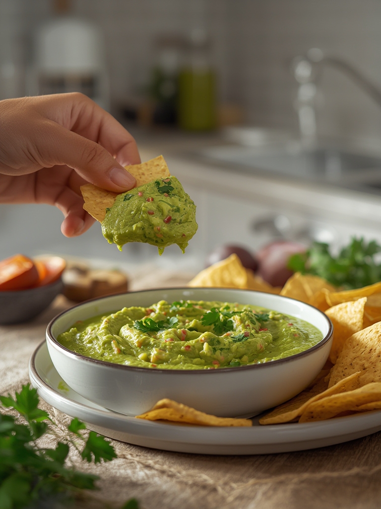The Authentic Molcajete Method: Chunky Guacamole with Roasted Jalapeños