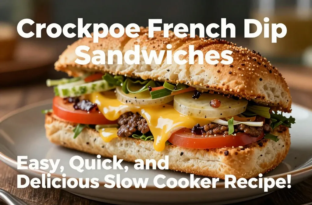 Crockpot French Dip Sandwiches: Easy, Quick, and Delicious Slow Cooker Recipe!