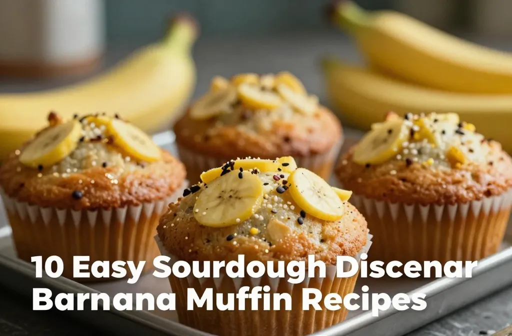 10 Easy Sourdough Discard Banana Muffin Recipes