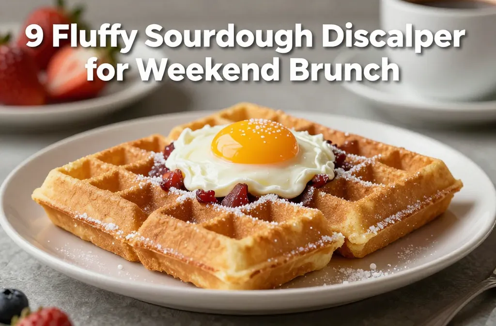 9 Fluffy Sourdough Discard Waffles for Weekend Brunch