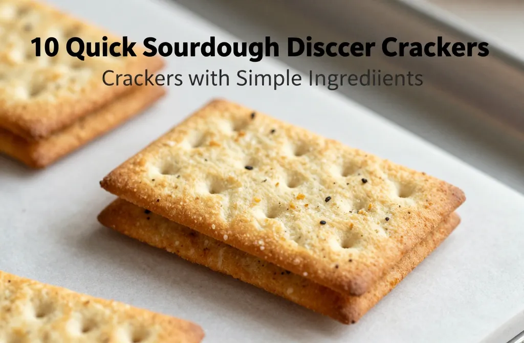 10 Quick Sourdough Discard Crackers with Simple Ingredients