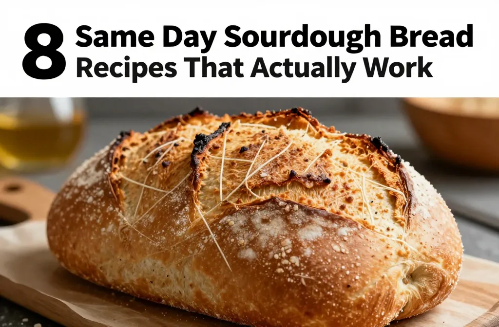 8 Same Day Sourdough Bread Recipes That Actually Work