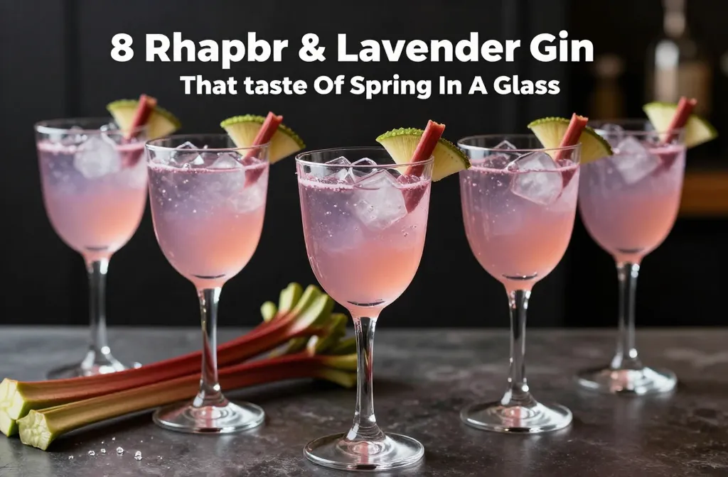 8 Rhubarb & Lavender Gin Cocktails That Taste Like Spring In A Glass